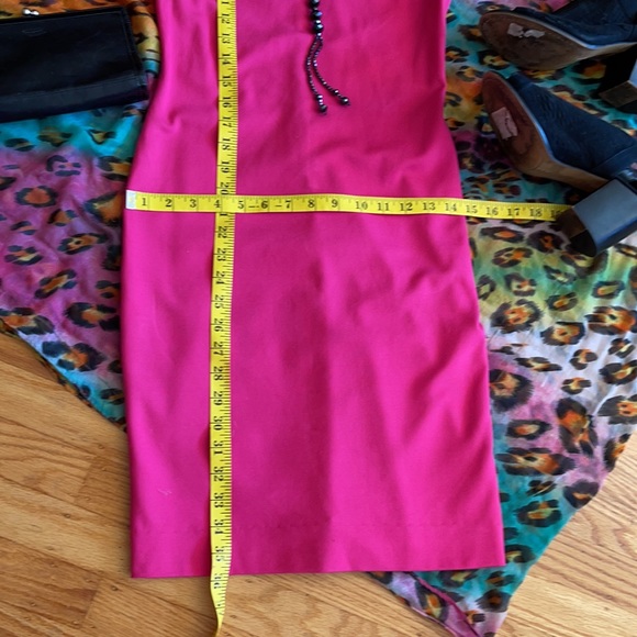 🌺 Diane von Furstenberg; STUNNING Fuschia Dress 0 - Picture 15 of 16